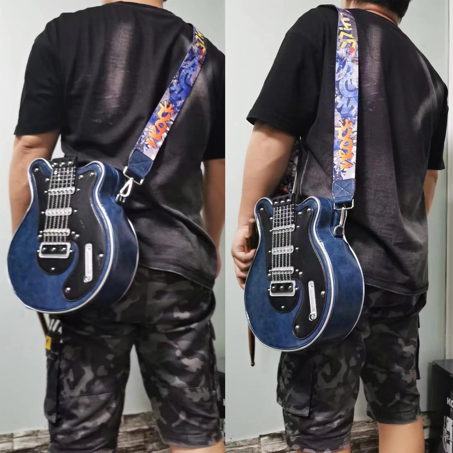 aldorian™-Guitar Shaped Crossbody Shoulder Bag