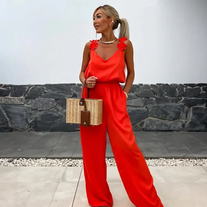 aldorian™-🔥Women's Sleeveless Wide Leg Jumpsuit