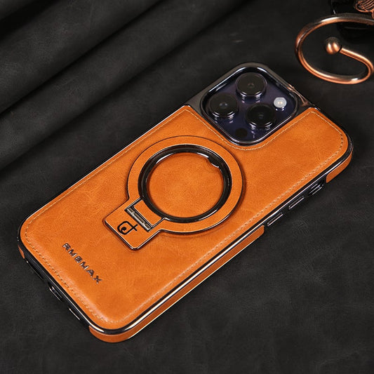 aldorian™-Luxury Leather Invisible Stand iPhone Case