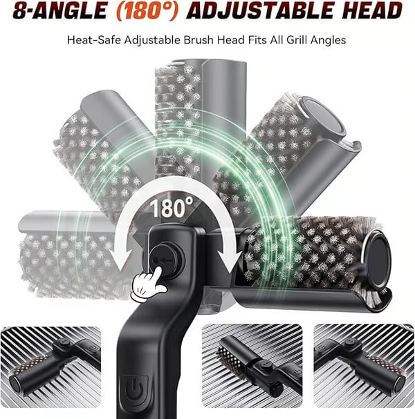 🔥Free shipping🔥Cordless Electric BBQ Grill Brush Cleaner