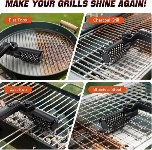 🔥Free shipping🔥Cordless Electric BBQ Grill Brush Cleaner