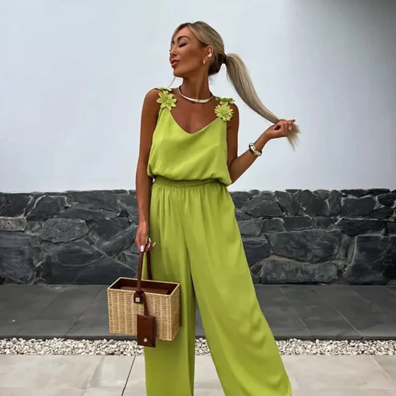 aldorian™-🔥Women's Sleeveless Wide Leg Jumpsuit