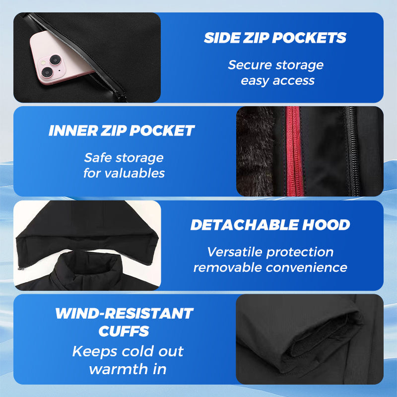 🔥Men’s Thermal Thick Hooded Parka Coat