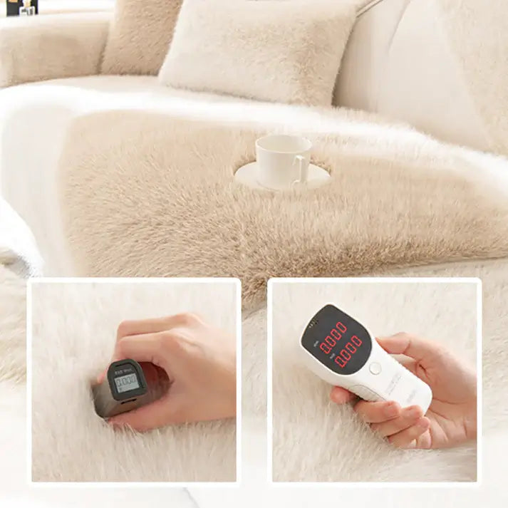 🔥Luxury artificial mink hair sofa cushion
