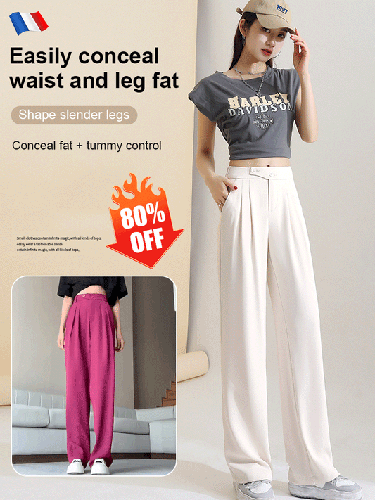 aldorian™-Figure-flattering versatile high-waisted wide leg trousers(Buy 2 pieces for free shipping)