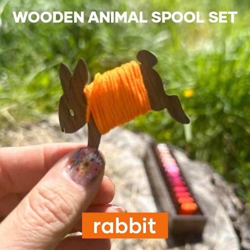 aldorian™-Wooden Animal Bobbin Set