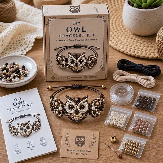 🐰🐙 DIY Animal-Themed Beaded Bracelet Making Kit – A Creative DIY Set for Beginners