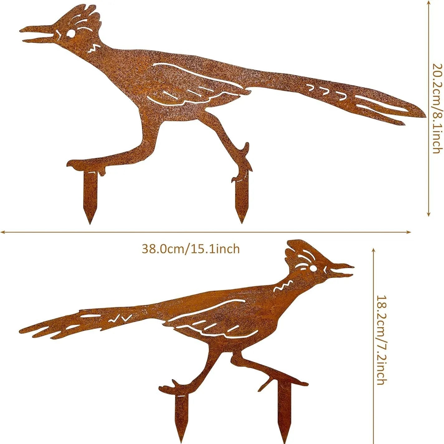 🐦Distressed wrought iron bird-shaped garden decoration🐦
