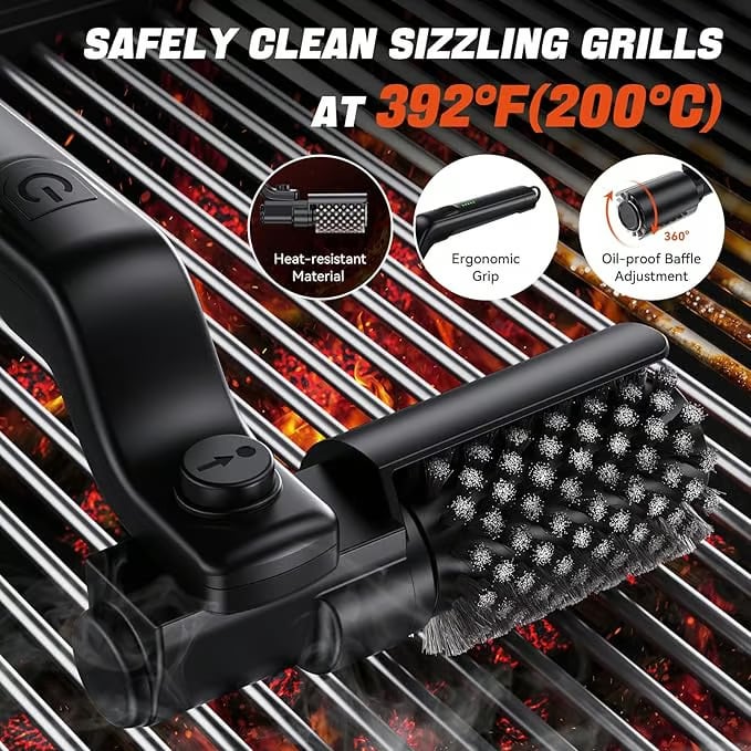 🔥Free shipping🔥Cordless Electric BBQ Grill Brush Cleaner