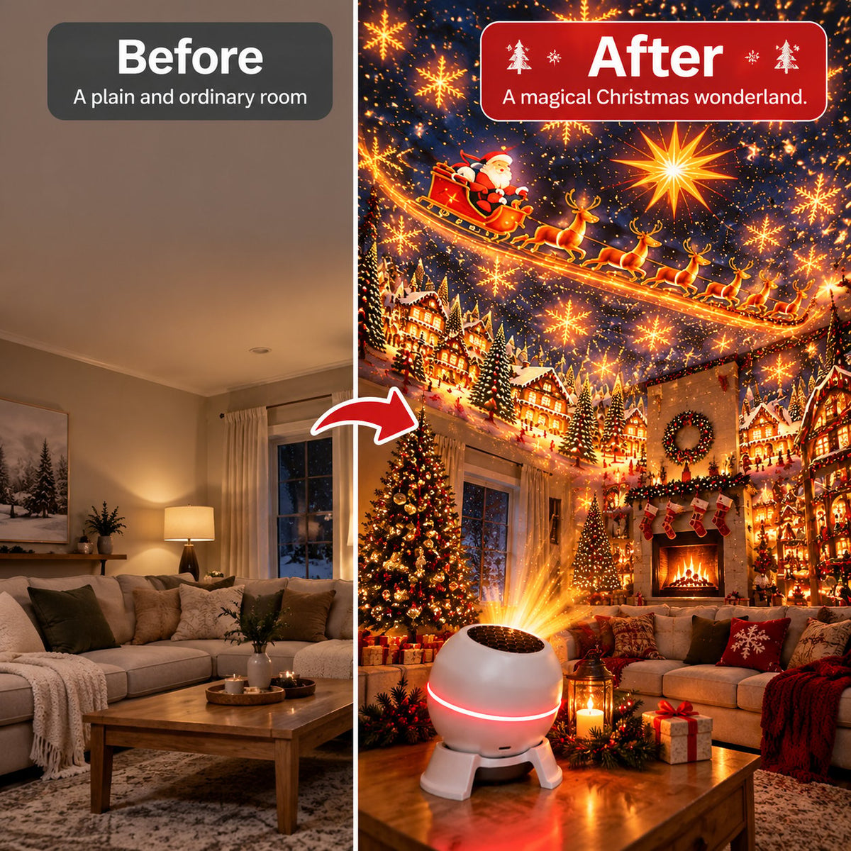 🎄Christmas Sale 49% OFF🎄- Magical Christmas Projection Night Light