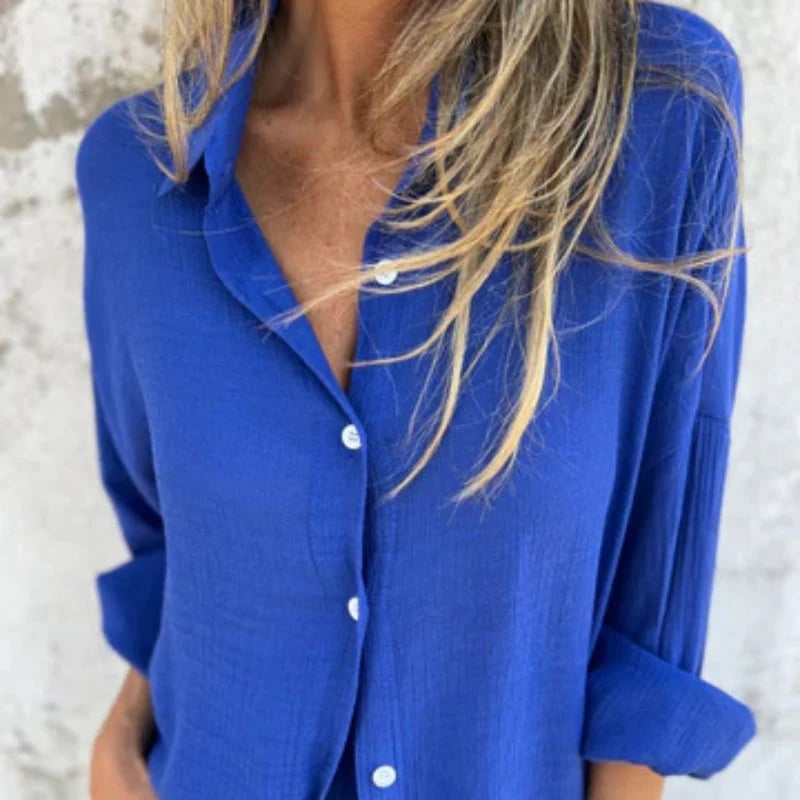 aldorian™-🎉2025 New Products Hot Sale✨Women's Casual Long Sleeve Shirt & Shorts Two-Piece Set