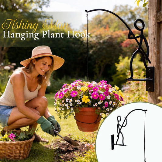 🎣Fishing Man Hanging Plant Hoo