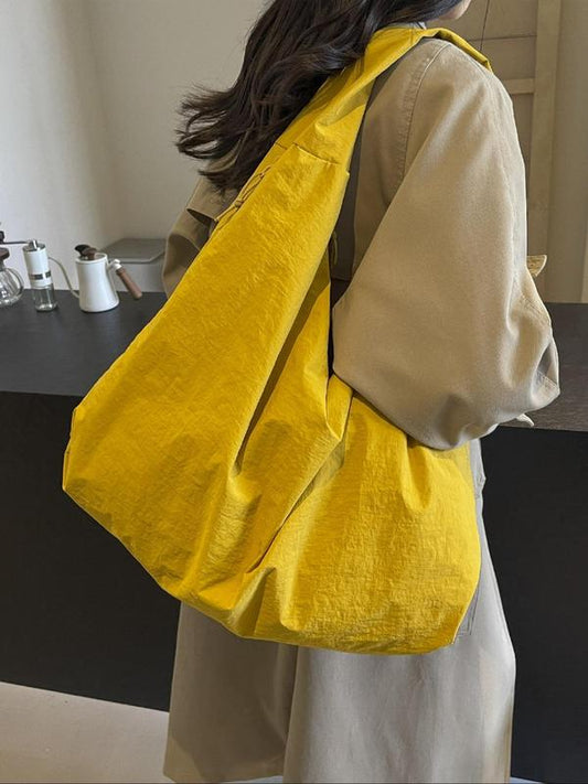 aldorian™-Women's Solid Color Textured Draped Tote Bagaldorian