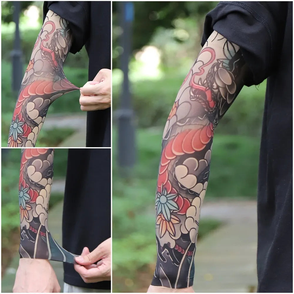 ⚜️Men's Ultra-Realistic Tattoo-Style Sun Protection Sleeves -Tattoo-Friendly