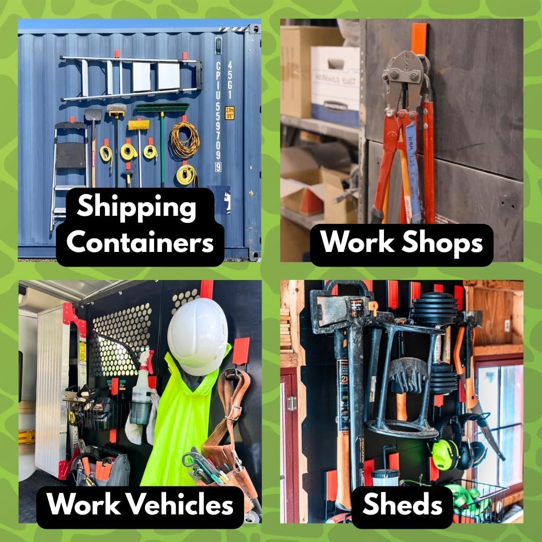 💥Heavy-Duty Magnetic Hook | For Garage, Workshop, Van & Shed Organization🏅