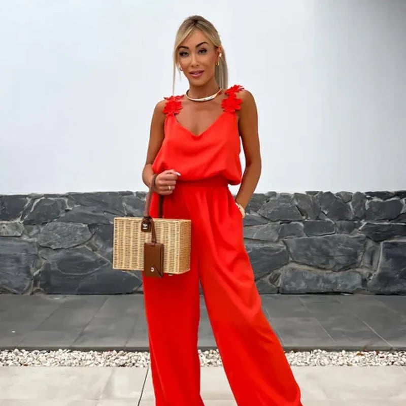 aldorian™-🔥Women's Sleeveless Wide Leg Jumpsuit