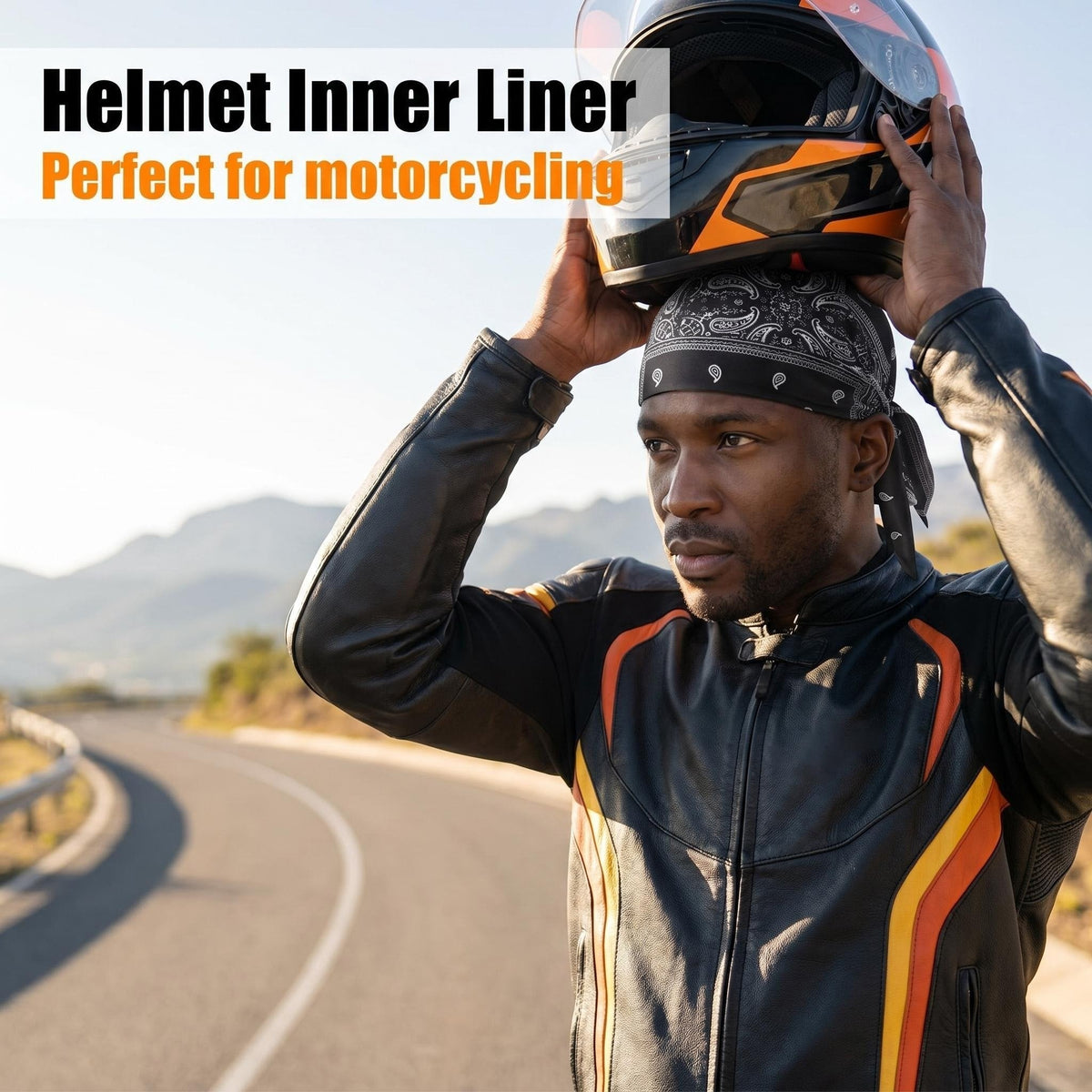 🧢Outdoor cycling bandana-style hat (pirate/hip-hop style)