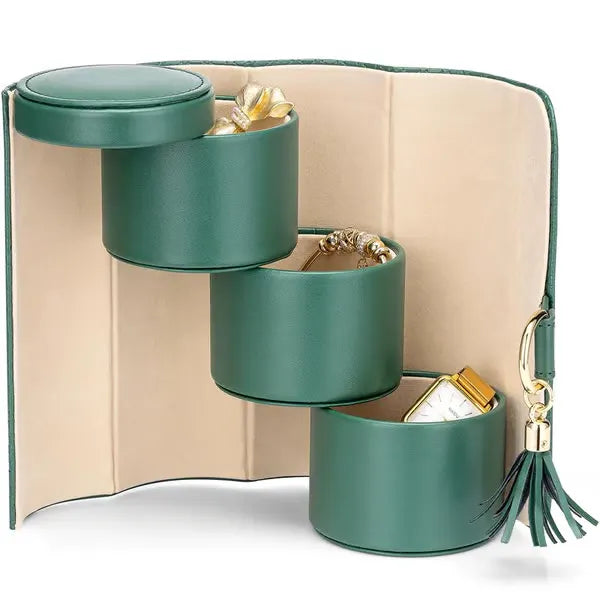 💎Portable Cylindrical Multi-Layer Jewelry Box