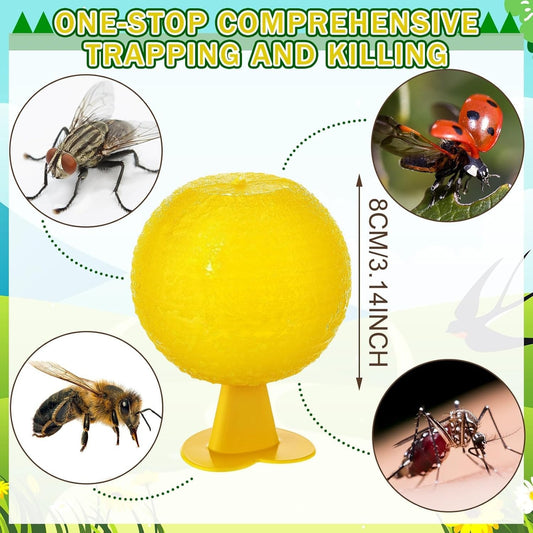 🎁 🔥Fruit Fly Balls - Waterproof & Heat-resistant Household Orchard Garden Sticky Ball Fly Catcher
