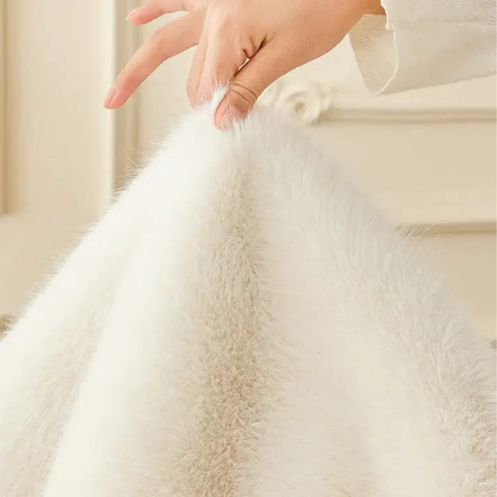 🔥Luxury artificial mink hair sofa cushion