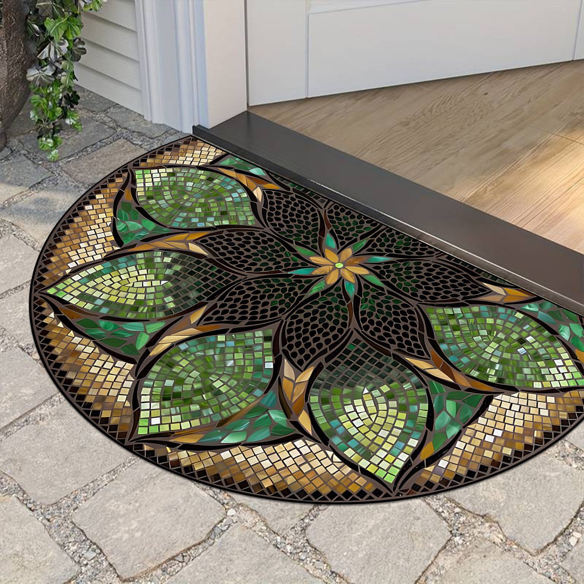 aldorian™-💖Boho Style Semicircular Door Mat - Non Slip Soft Floor Carpet