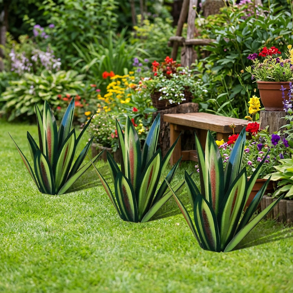 🌵Waterproof Solar Garden LED Agave Light - Garden Art That Never Fades