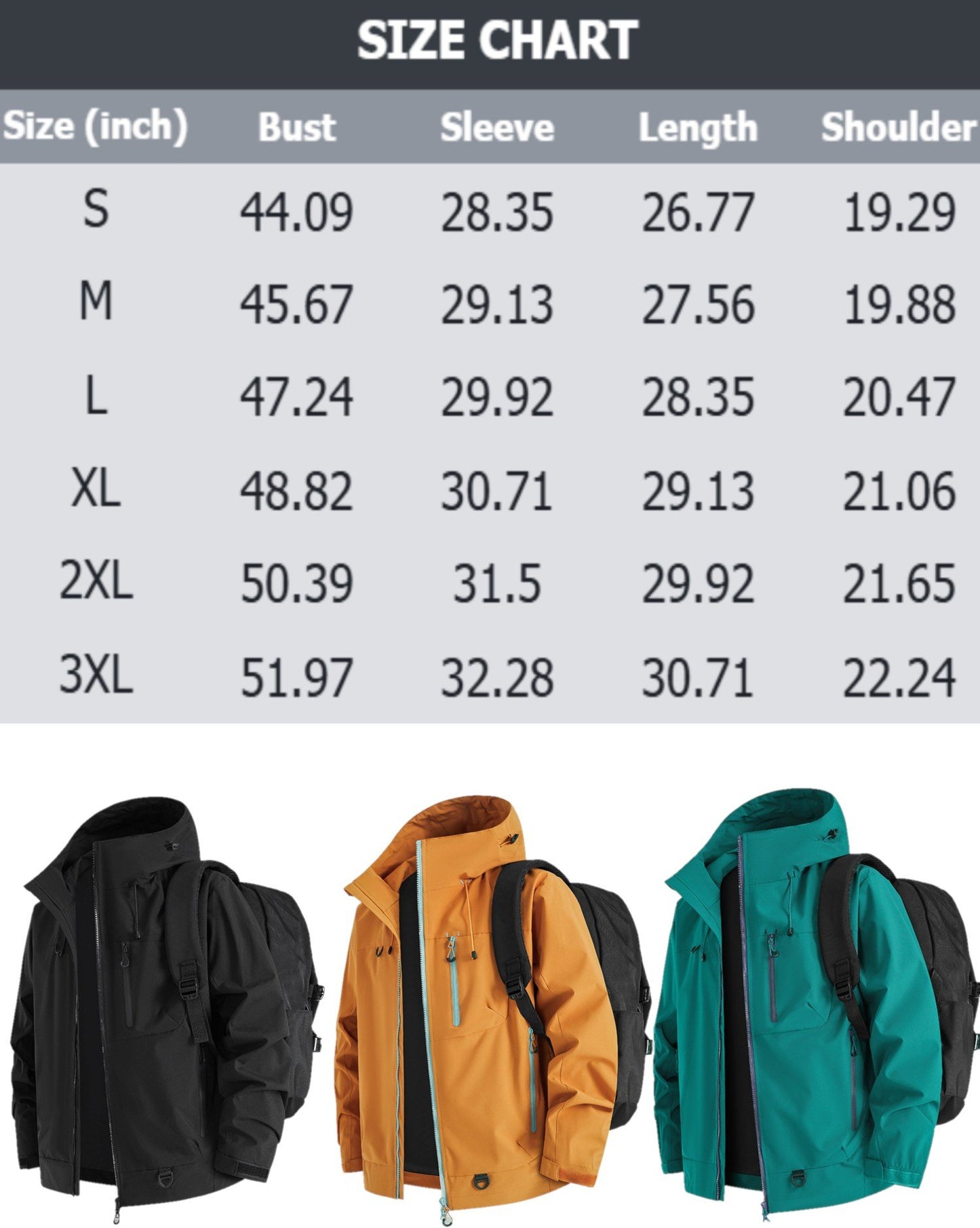 👔 Waterproof Jacket: 3D-Cut Waterproof Jacket – Fits Hiking, Commuting & Casual Outings!