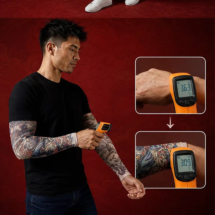 ⚜️Men's Ultra-Realistic Tattoo-Style Sun Protection Sleeves -Tattoo-Friendly