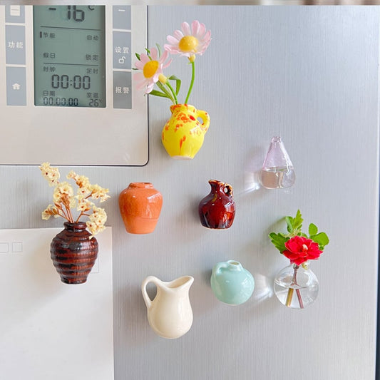 aldorian™-YEAR-END Promotion - 🔥Mini Ceramics Vase Fridge Magnet