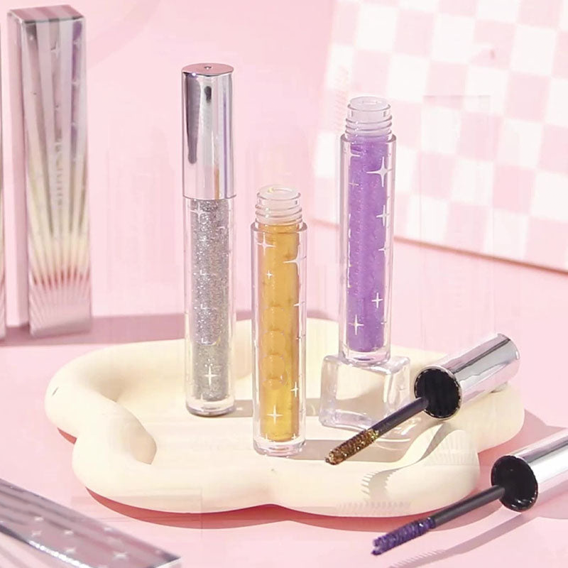 Waterproof Diamond Glitter Mascara - Long-lasting Curl, Sparkling Shine, Create Captivating Eyes!