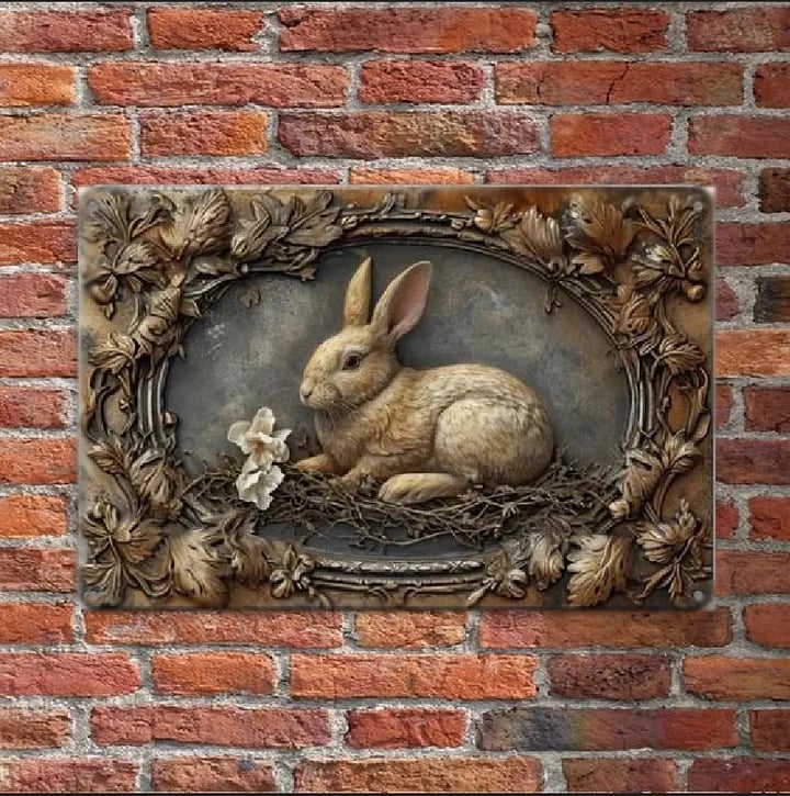 50%off- Vintage Chicken & Fresh Eggs Metal Sign