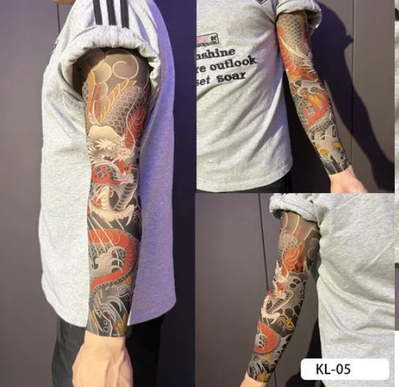 ⚜️Men's Ultra-Realistic Tattoo-Style Sun Protection Sleeves -Tattoo-Friendly