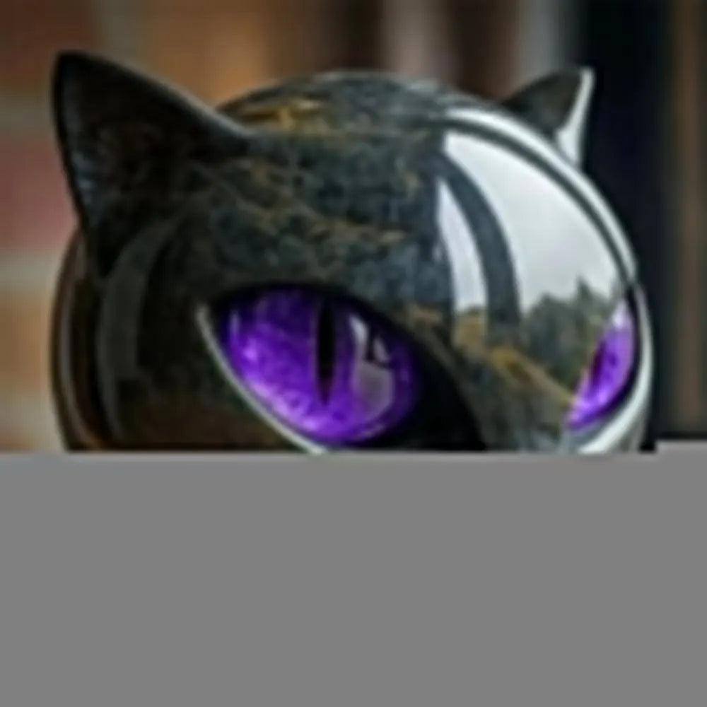 😽Elegant Black Cat Sculpture Art Ornament