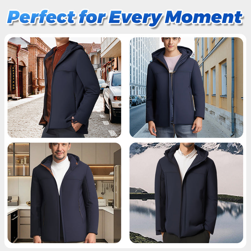 🔥Men’s Thermal Thick Hooded Parka Coat