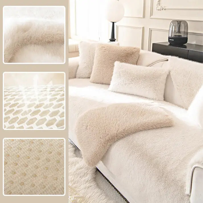 🔥Luxury artificial mink hair sofa cushion