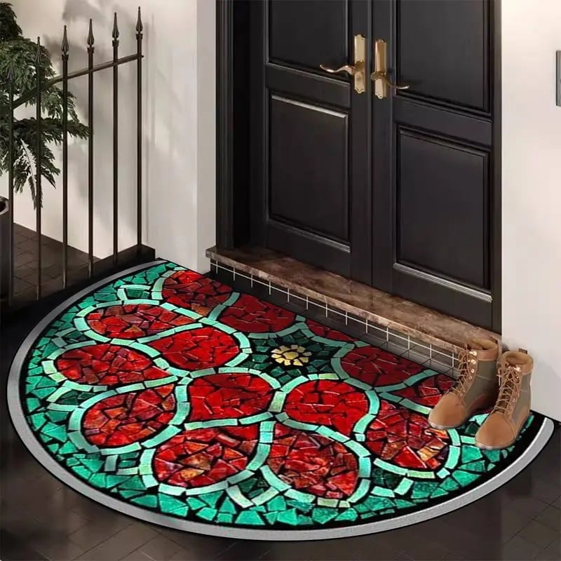 aldorian™-💖Boho Style Semicircular Door Mat - Non Slip Soft Floor Carpet