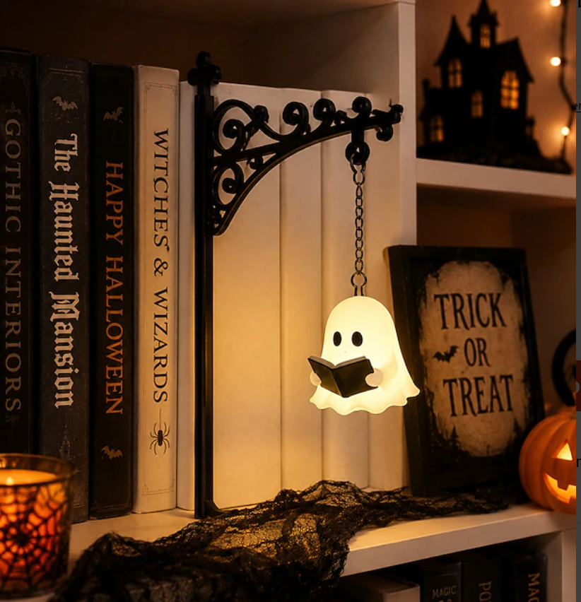 👻Ghost Bookshelf Lamp📚 Create a Comfortable Reading Corner