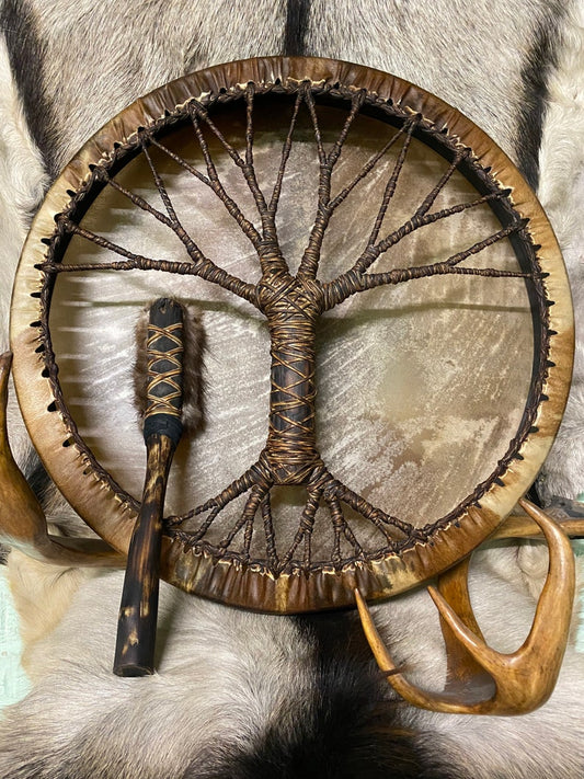 aldorian™-Shaman drum "Tree of life" Siberian drum Spirit music