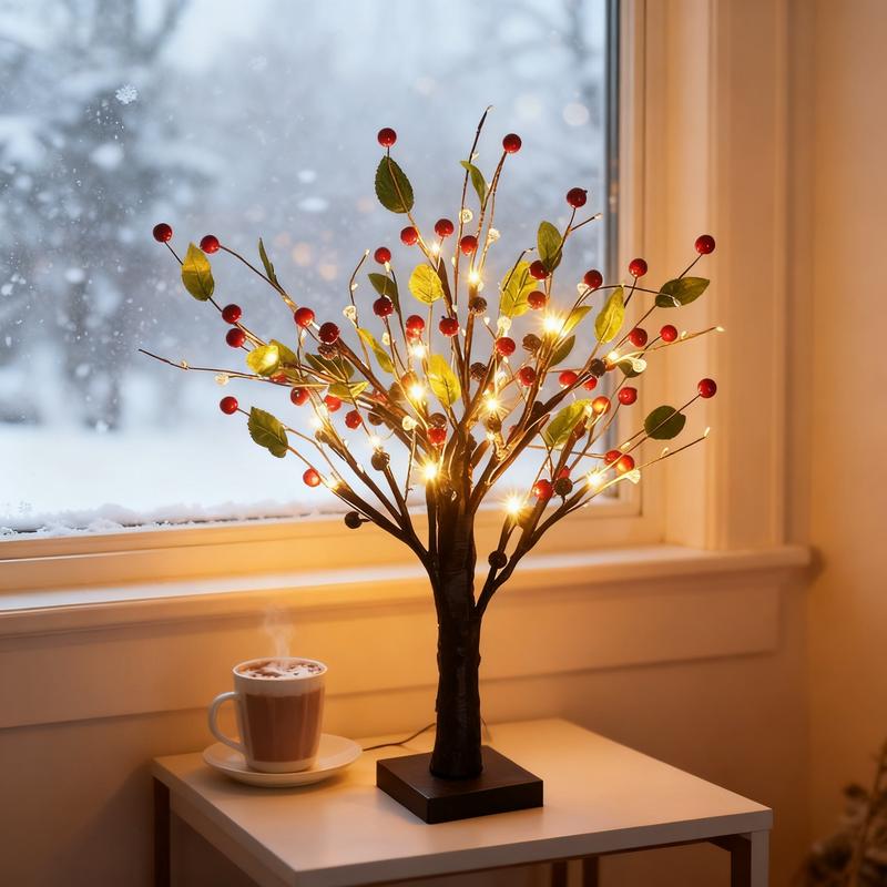Red Berry Blossom Tree 🌲