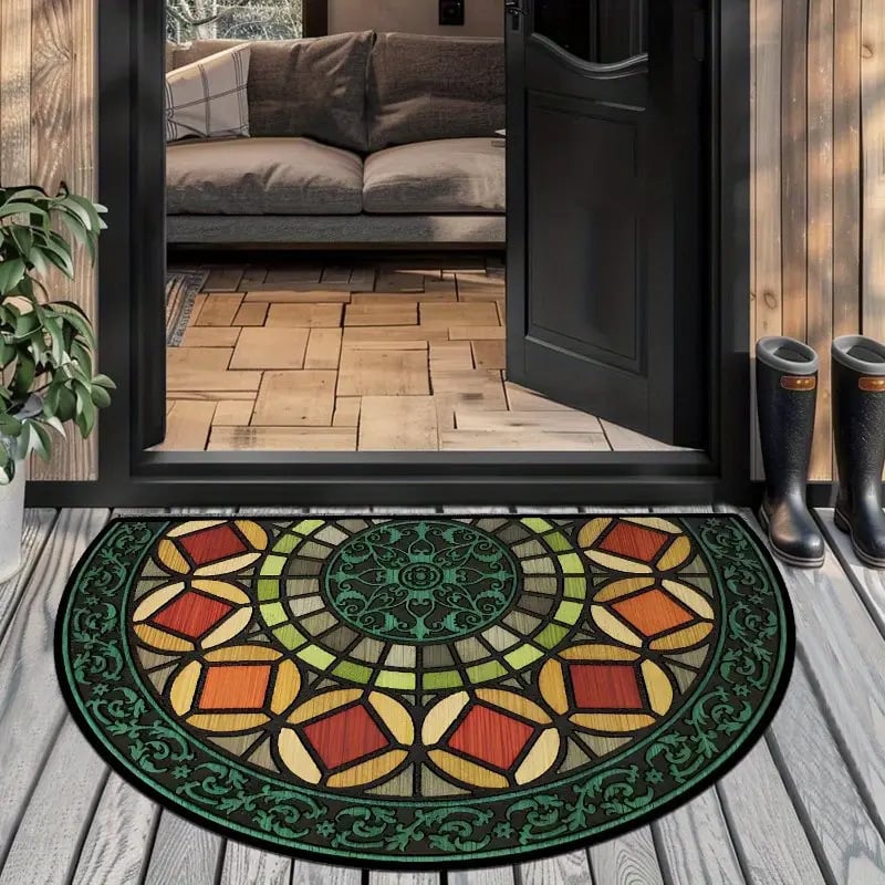 aldorian™-💖Boho Style Semicircular Door Mat - Non Slip Soft Floor Carpet