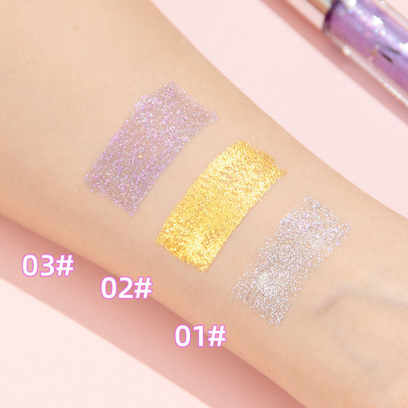 Waterproof Diamond Glitter Mascara - Long-lasting Curl, Sparkling Shine, Create Captivating Eyes!