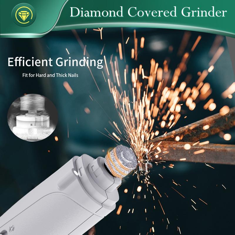 🔥🌟2-in-1 pet nail polisher, dog nail clipper trimmer, ultra quiet electric nail set