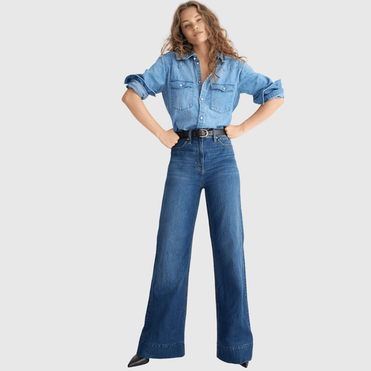 aldorian™-Tall Wide Leg Denim Trouser (Buy 2 Free Shipping)