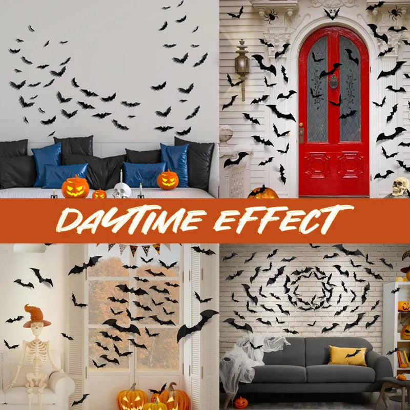 🦇Halloween Special Offer – LED Illuminated 3D Bat Wall Decor
