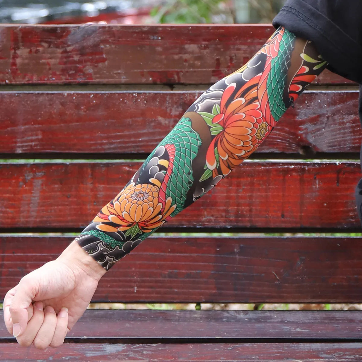 ⚜️Men's Ultra-Realistic Tattoo-Style Sun Protection Sleeves -Tattoo-Friendly