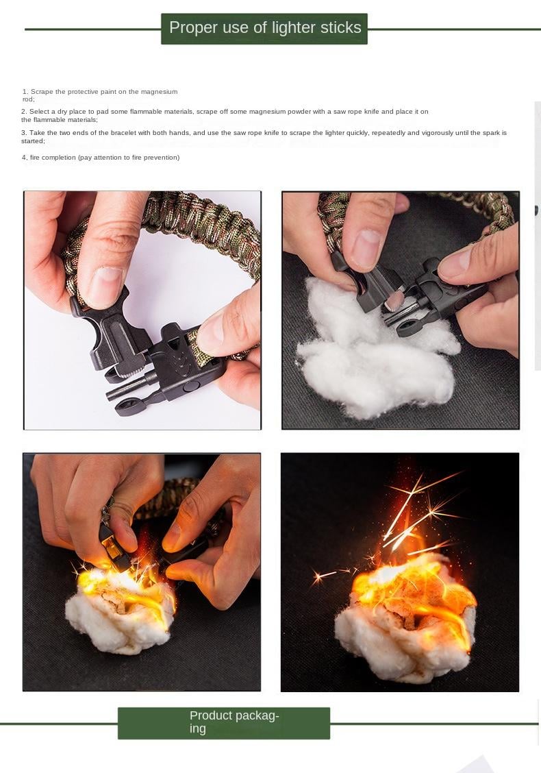 aldorian™-Multifunctional 5 in 1 Multifunctional Outdoor Parachute  Rope
