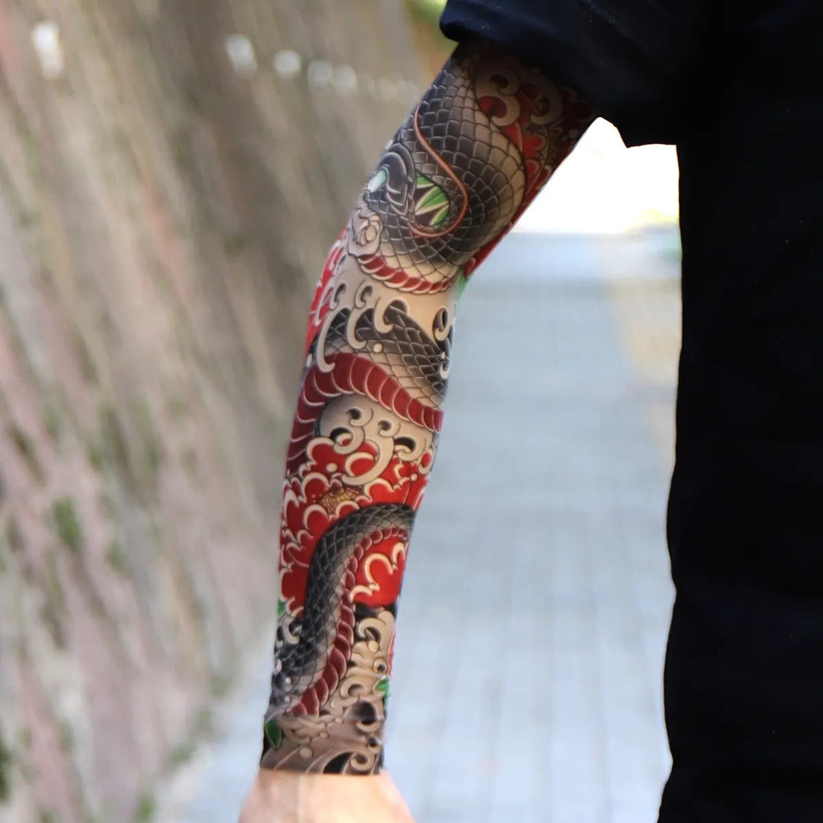 ⚜️Men's Ultra-Realistic Tattoo-Style Sun Protection Sleeves -Tattoo-Friendly