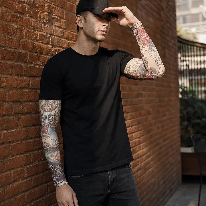 ⚜️Men's Ultra-Realistic Tattoo-Style Sun Protection Sleeves -Tattoo-Friendly
