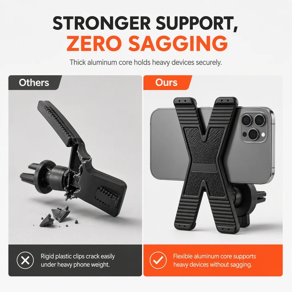 Go Hands-Free Instantly! Bendable Suction Phone Mount