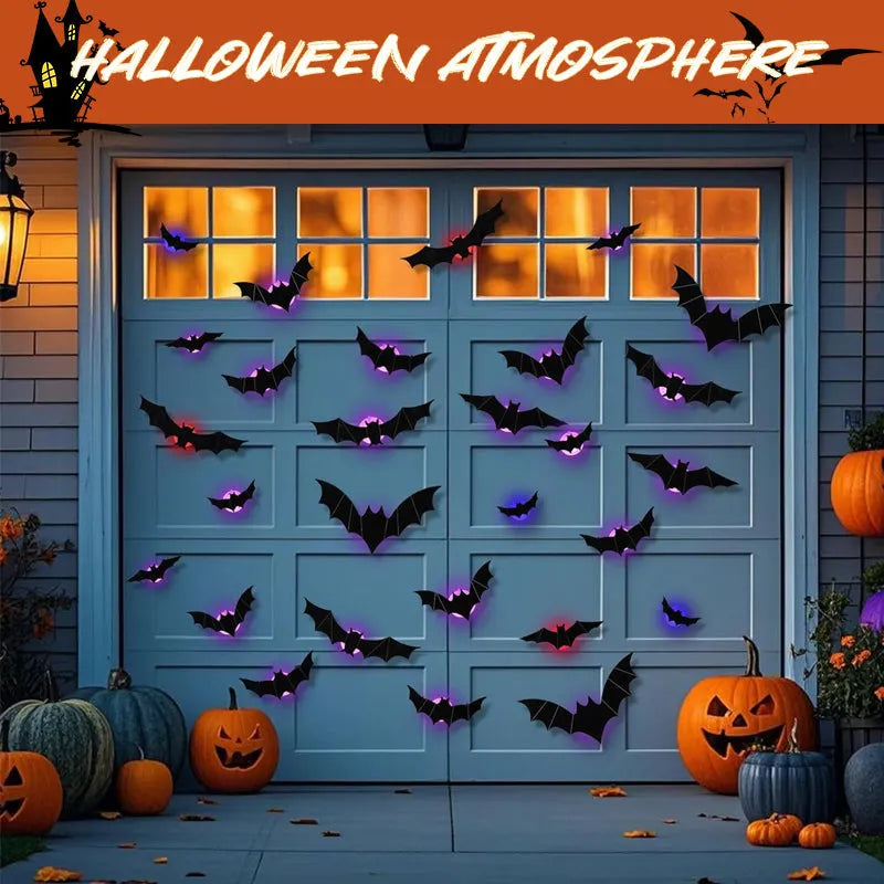 🦇Halloween Special Offer – LED Illuminated 3D Bat Wall Decor